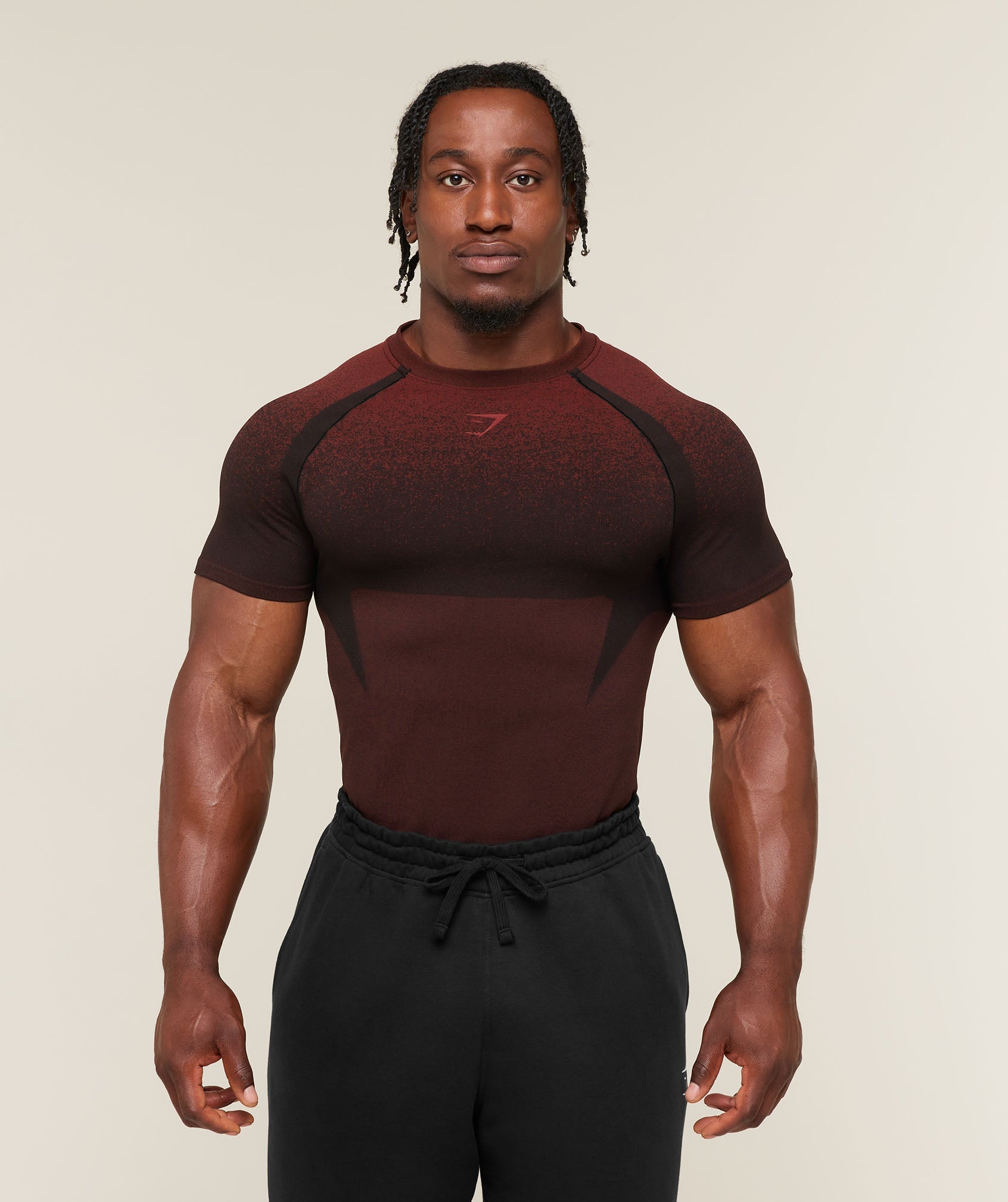 Shadow Seamless T Shirt - Sets Red