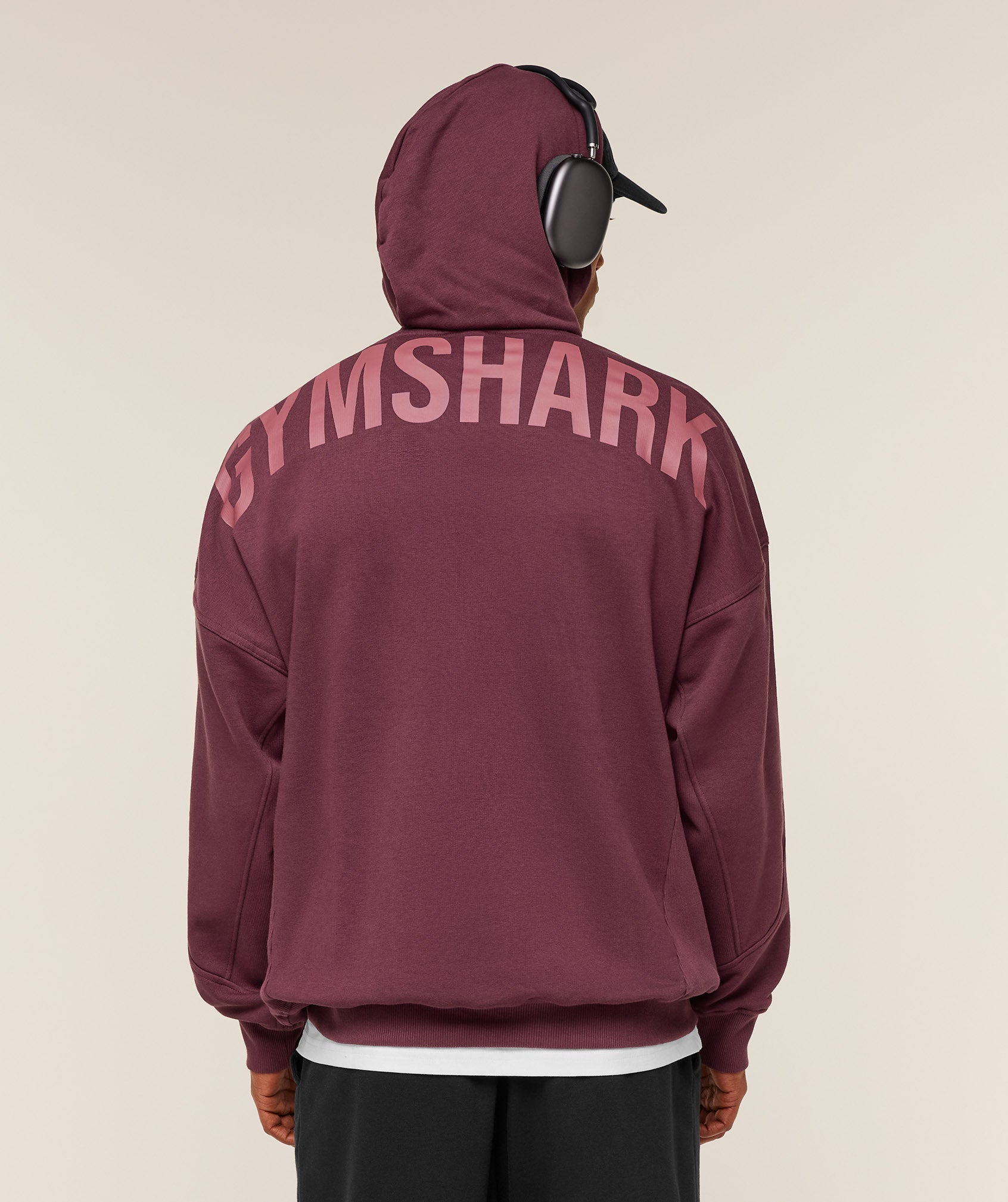 Power Oversized Hoodie - GS Impact Burgundy