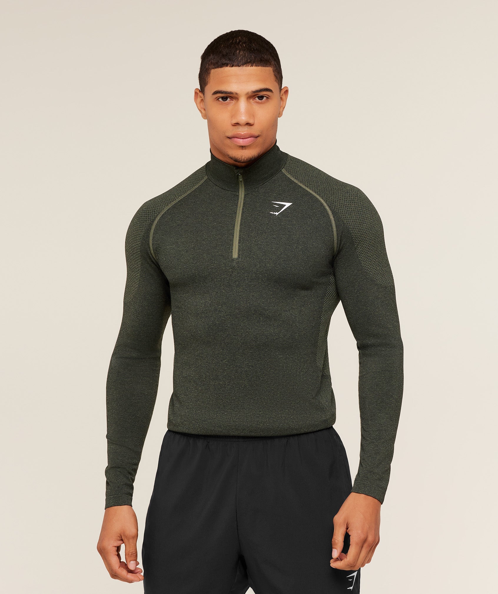 Vital 1/4 Zip - Core Olive/Black