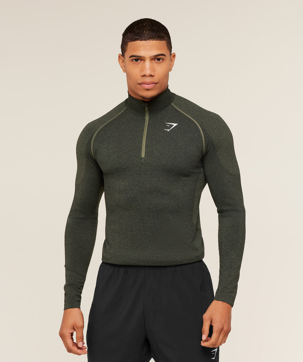Vital 1/4 Zip - Core Olive/Black